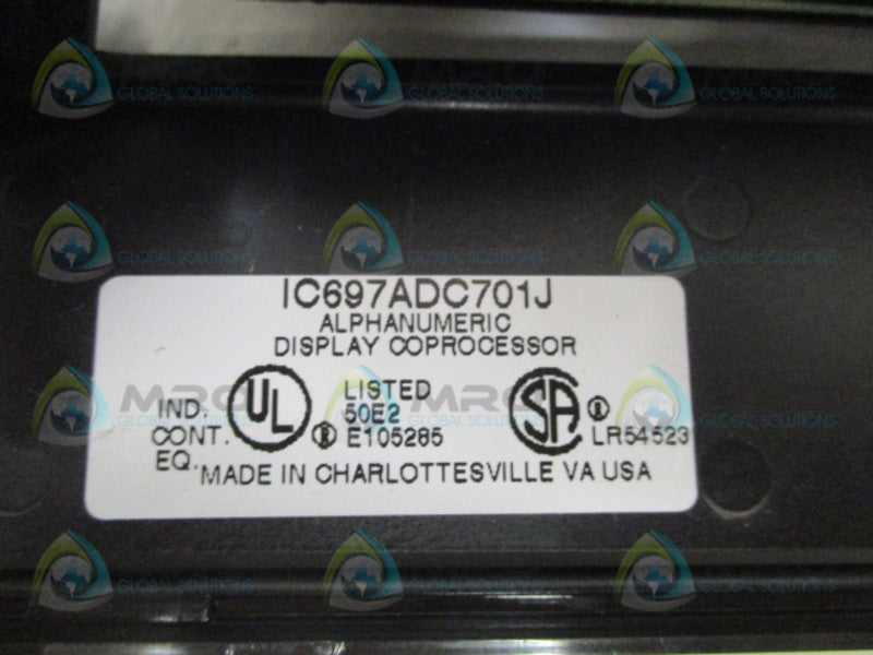 GE FANUC IC697ADC701J ALPHANUMERIC DISPLAY COPROCESSOR MODULE NSMP