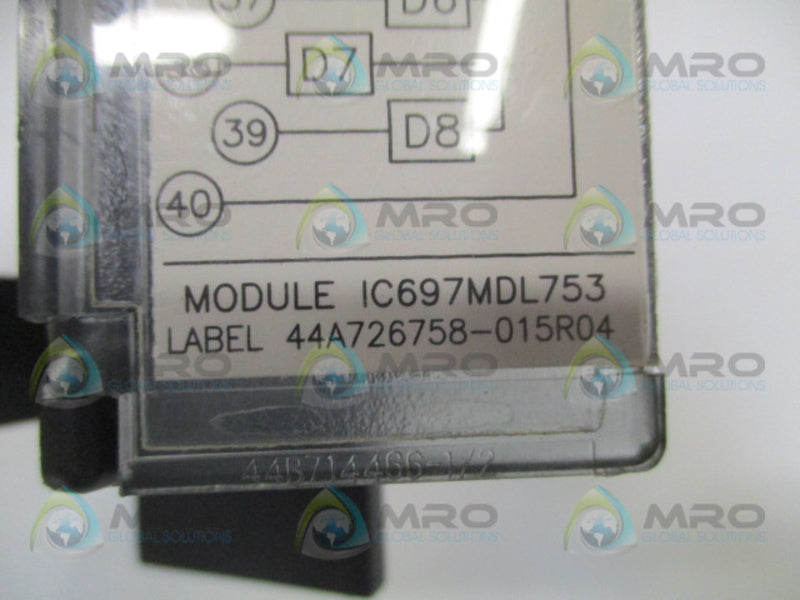 GE FANUC IC697MDL753 OUTPUT MODULE UNMP
