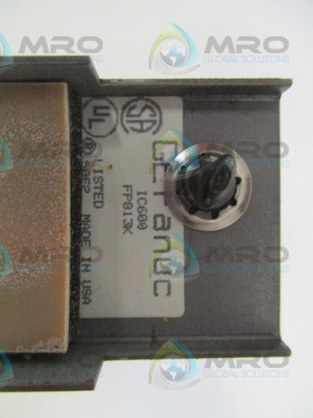 GE FANUC IC600FP813K INPUT FACEPLATE UNMP