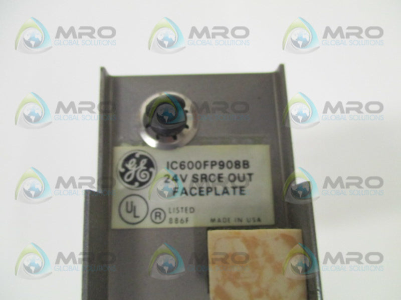 GENERAL ELECTRIC IC600FP908B OUTPUT MODULE FACEPLATE UNMP