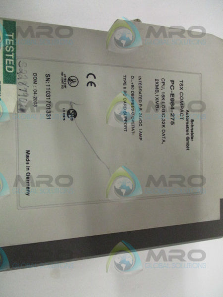 SCHNEIDER TXS COMPACT PC-E984-275 PROGRAMMABLE CONTROLLER UNMP