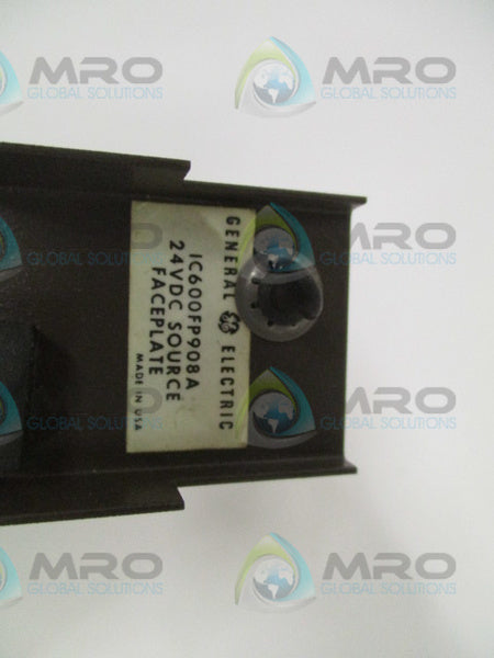 GENERAL ELECTRIC IC600FP908A SOURCE MODULE FACEPLATE UNMP