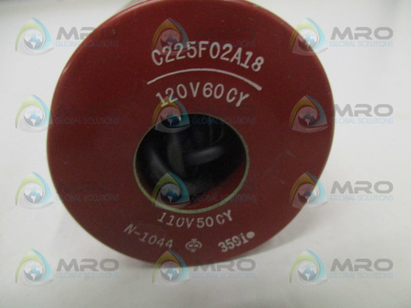 ITT C225F02A18 SOLENOID COIL 110/120V NSNP