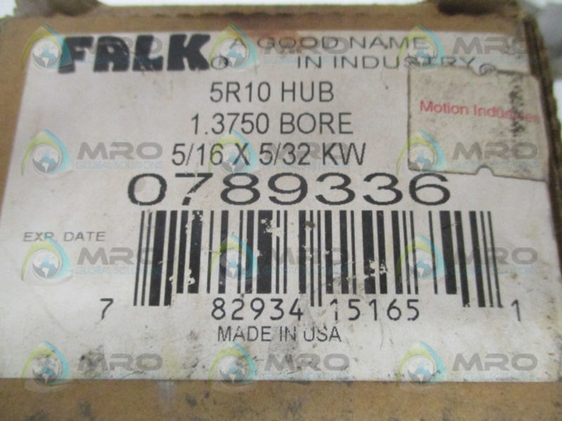FALK 0789336 5R10 JAW COUPLING HUB BORE 1.3750"  NSMP