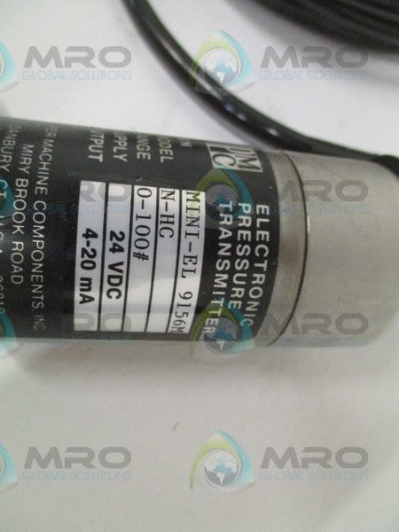 PMC MINI-EL N-HC ELECTRONIC PRESSURE TRANSMITTER 0-100# NSNP