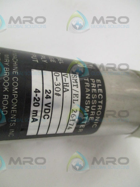 PMC SMT/EL V-HA ELECTRONIC PRESSURE TRANSMITTER 0-30# NSNP