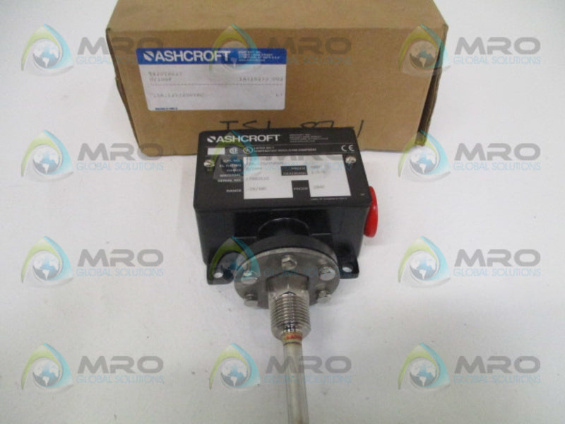 ASHCROFT T420TS027 TEMPERATURE SWITCH 0/100F  NSMP