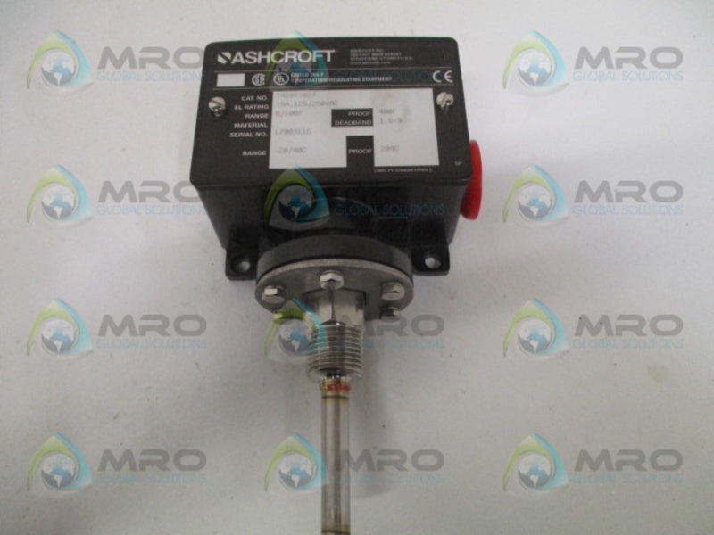 ASHCROFT T420TS027 TEMPERATURE SWITCH 0/100F  NSMP