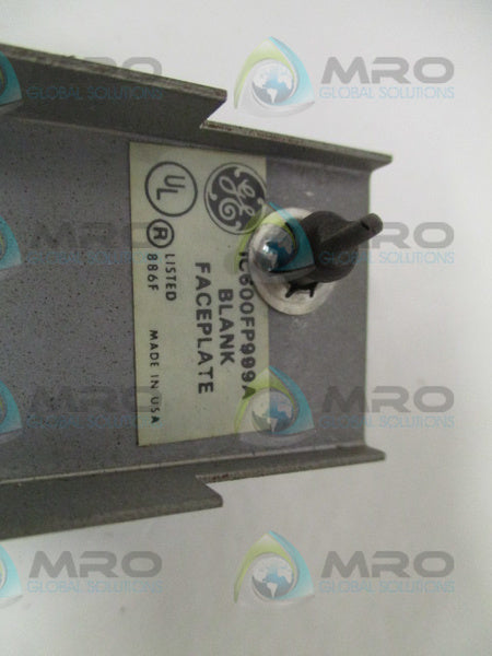GENERAL ELECTRIC IC600FP999A MODULE FACEPLATE UNMP