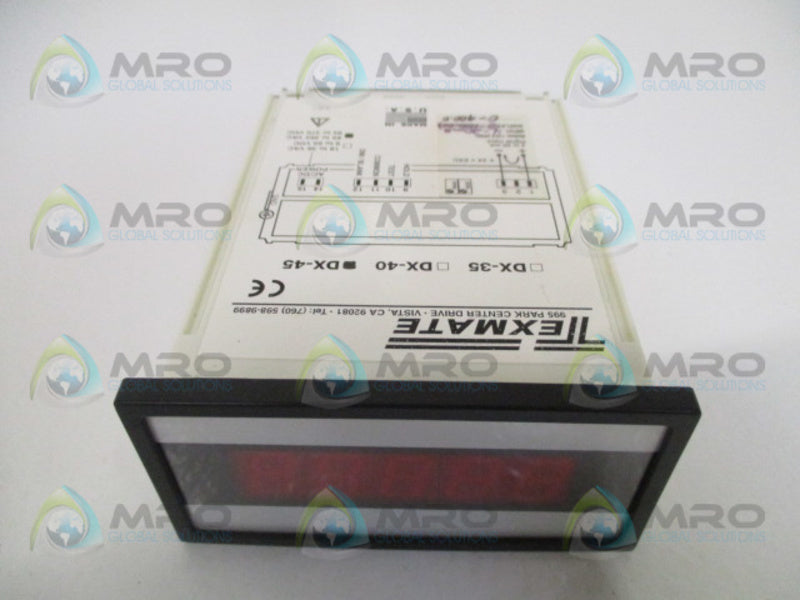 TEXMATE DX-45-DR-PS1-IP02 PROGRAMMABLE PANEL METER CONTROLLER NSMP