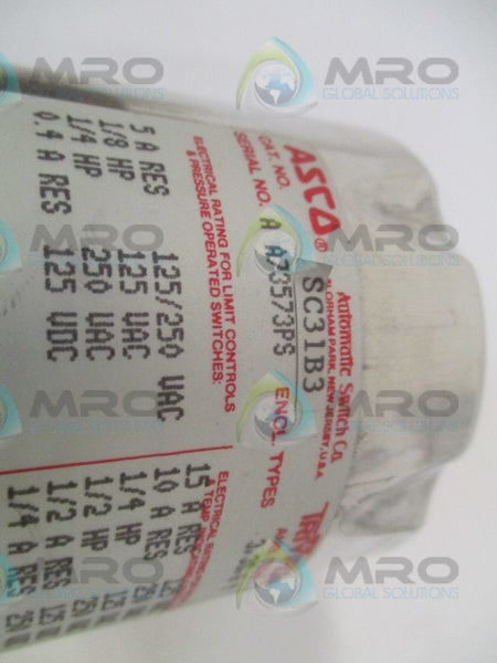 ASCO SC31B3 VALVE  NSMP