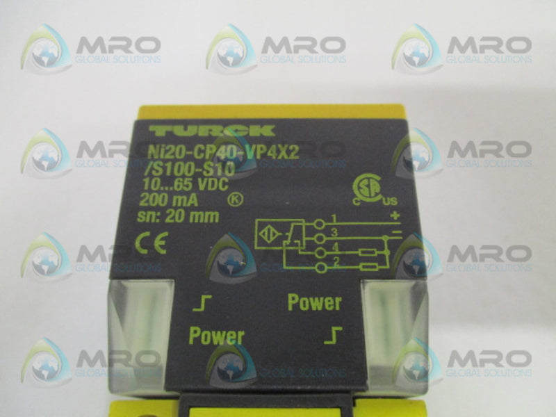 TURCK Ni20-CP40-VP4X2/S100-S10 NSNP