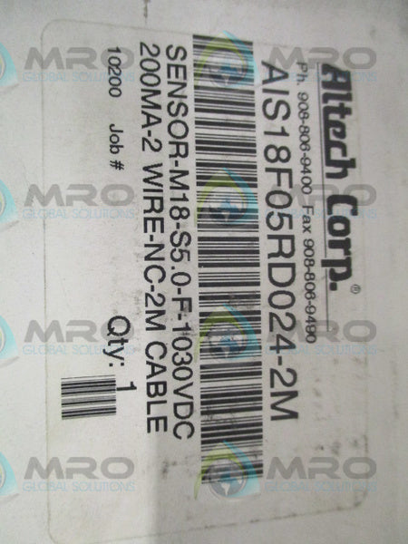 ALTECH AIS18F05RD024-2M CABLE SENSOR  NSMP