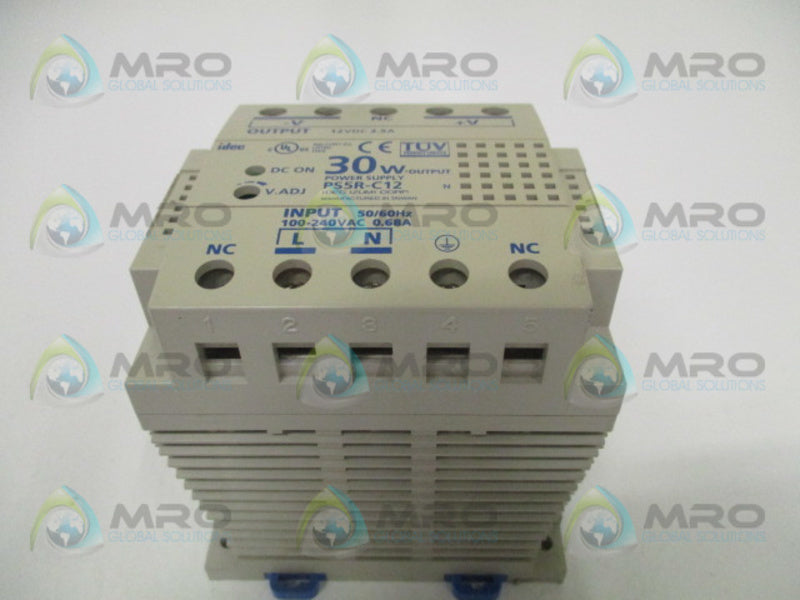 IDEC PS5R-C12 POWER SUPPLY 12VDC NSNP