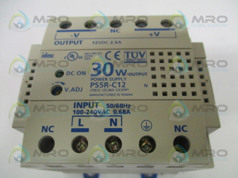 IDEC PS5R-C12 POWER SUPPLY 12VDC NSNP