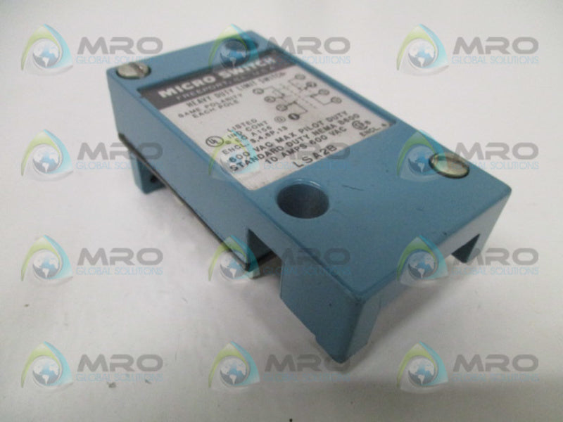 MICRO SWITCH LSA2B LIMIT SWITCH (AS PICTURED)UNMP