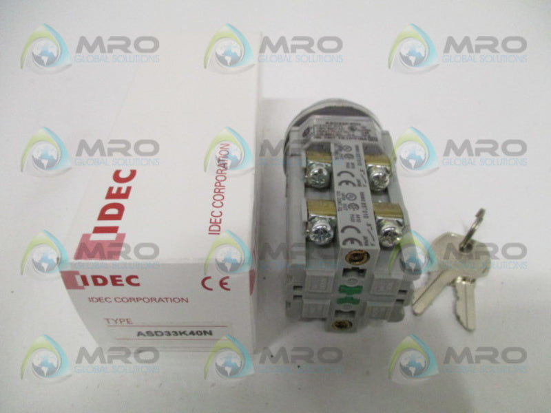 IDEC ASD33K40N KEY SWITCH NSMP