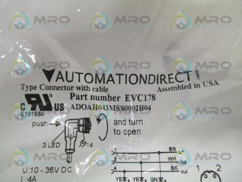 AUTOMATION DIRECT EVC178 ADOAH043MSS0002H04 10-36VDC 4A NSMP