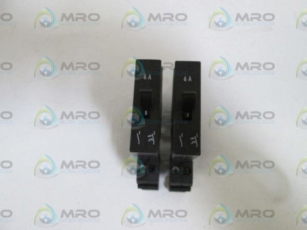 LOT OF 2 PHOENIX CONTACT CIRCUIT BREAKER 6A TMC-1-M1-100-6A  UNMP