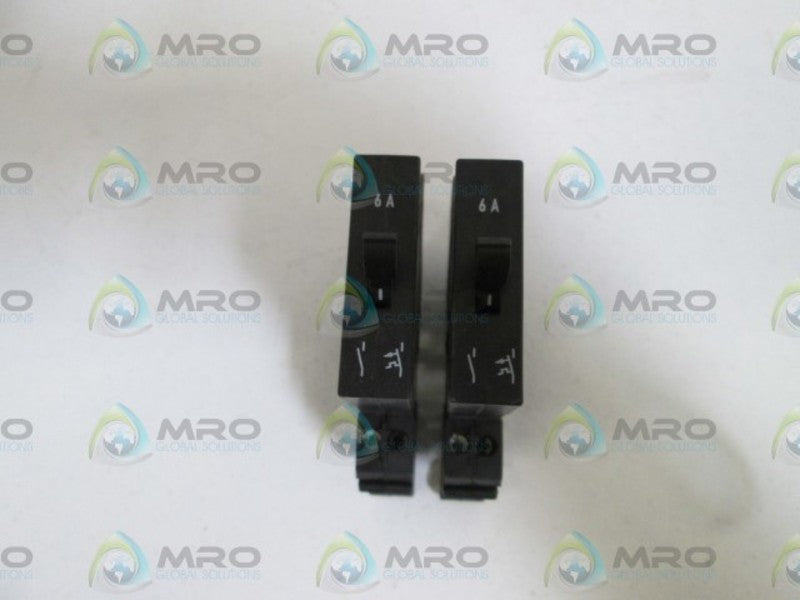 LOT OF 2 PHOENIX CONTACT CIRCUIT BREAKER 6A TMC-1-M1-100-6A  UNMP