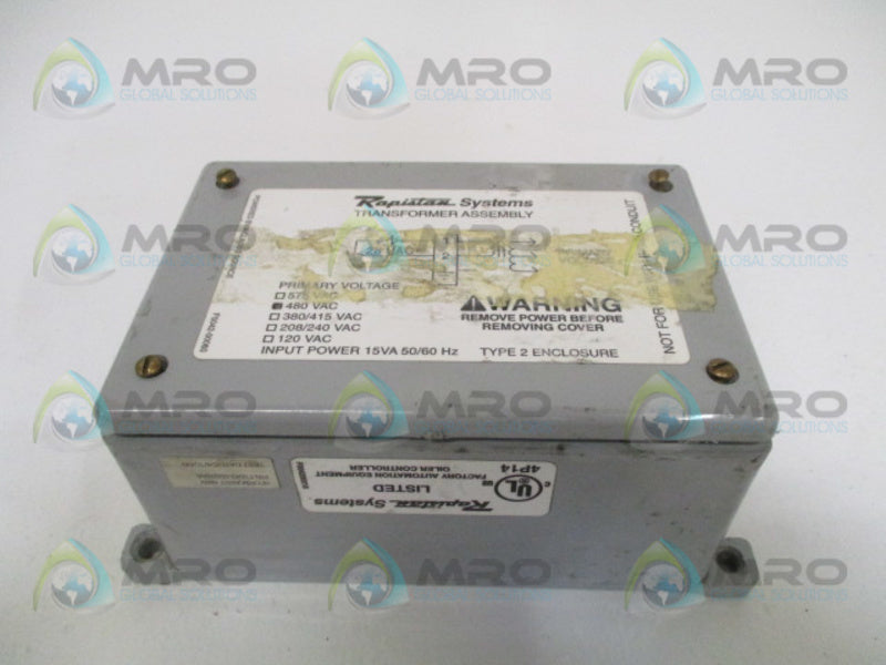 RAPISTAN SYSTEMS F0042-00050AA TRANSFORMER ASSEMBLY UNMP