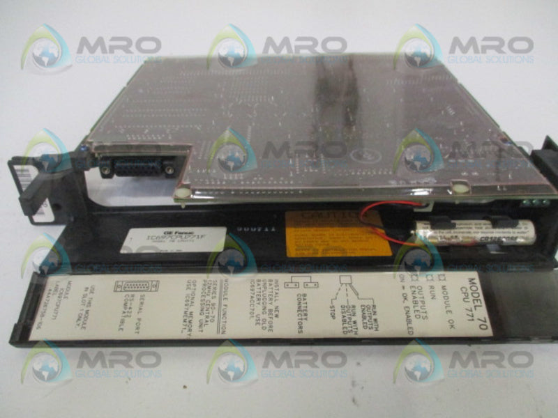 GE FANUC IC697CPU771F CONTROLLER PROCESS UNIT UNMP