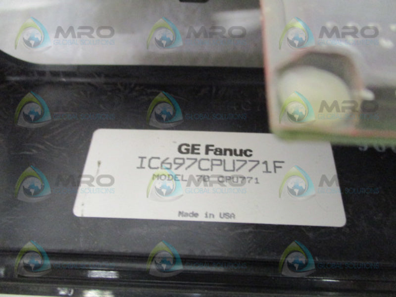 GE FANUC IC697CPU771F CONTROLLER PROCESS UNIT UNMP