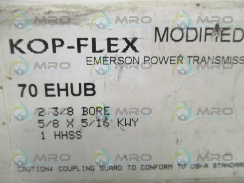 KOP-FLEX 70EHUB ELASTOMERIC COUPLING HUB 2-3/8" NSMP