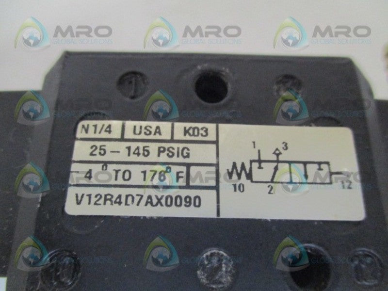NORGREN V12R4D7AX0090 PNEUMATIC AIR VALVE 1/4" UNMP