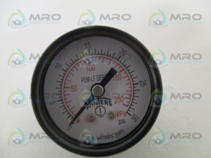 WINTERS PEM1400LF 36TV62 PRESSURE GAUGE 0-30 PSI  NSMP