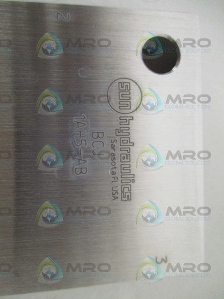 SUN HYDRUALICS BCJ HYDRUALIC VALVE NSMP