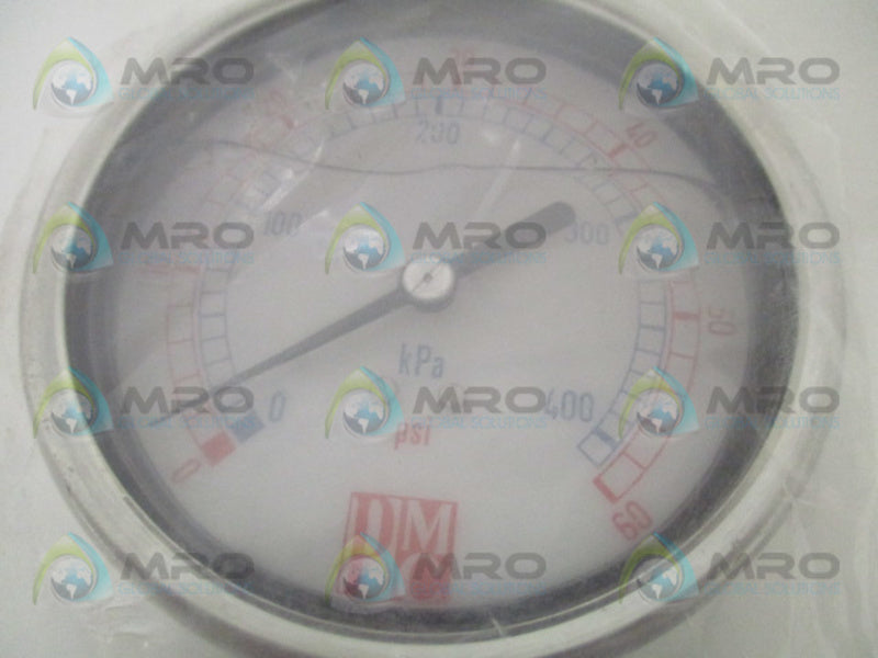 PMC N-HC.003 PRESSURE GAUGE 0-60 PSI 0-400 KPA NSNP