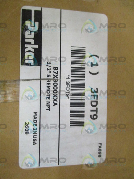 PARKER B7X3000XXA 3-WAY AIR PILOT VALVE 1/2" NSMP