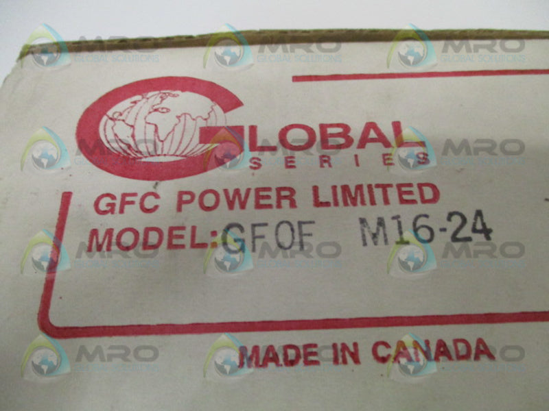 GLOBAL GFOFM16-24 LINEAR POWER SUPPLY 105-125VAC NSMP