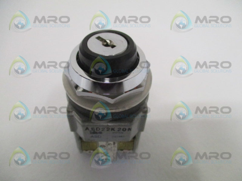 IDEC ASD22K20N KEY SWITCH (NO KEY) NSNP