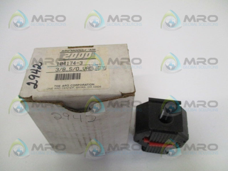 ARO 104174-3 SHUT OFF VALVE 3/8"  NSMP