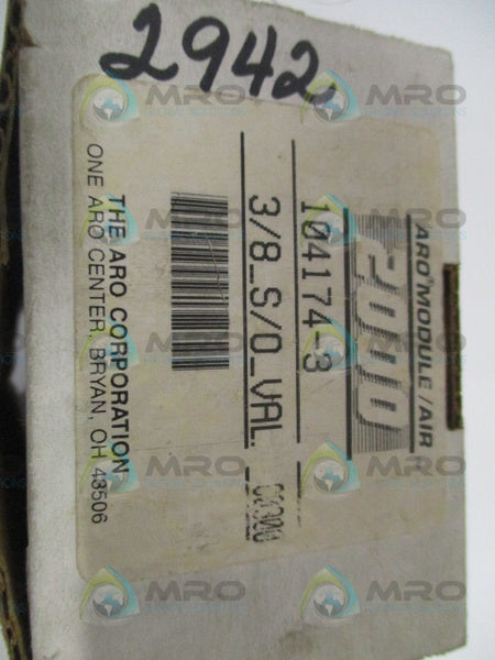 ARO 104174-3 SHUT OFF VALVE 3/8"  NSMP