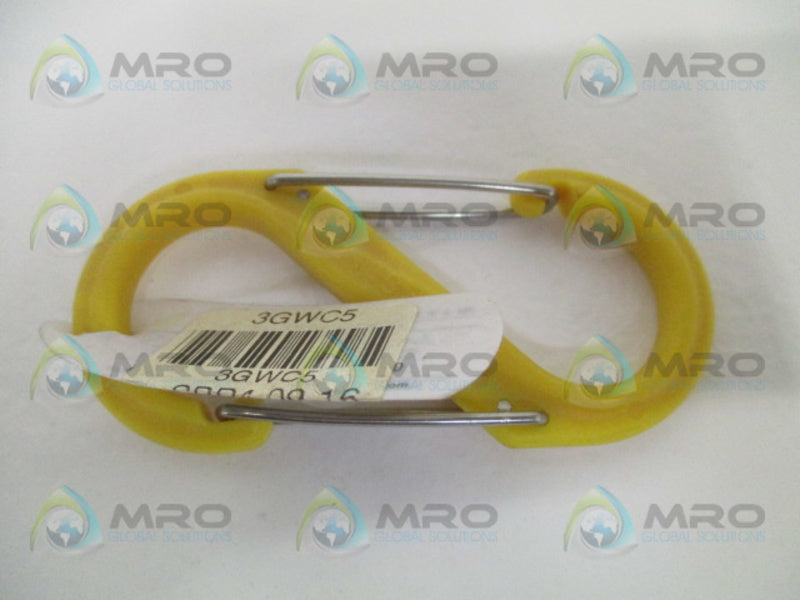 NITE IZE SBP4-03-16 3GWC5 YELLOW CARABINER CLIP 3-1/2"  NSNP