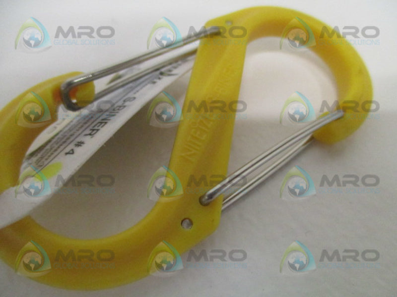 NITE IZE SBP4-03-16 3GWC5 YELLOW CARABINER CLIP 3-1/2"  NSNP
