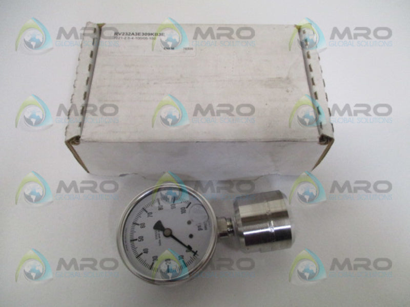 ENFM RV232A3E309KB3E PRESSURE GAUGE 0-100 PSI  NSMP