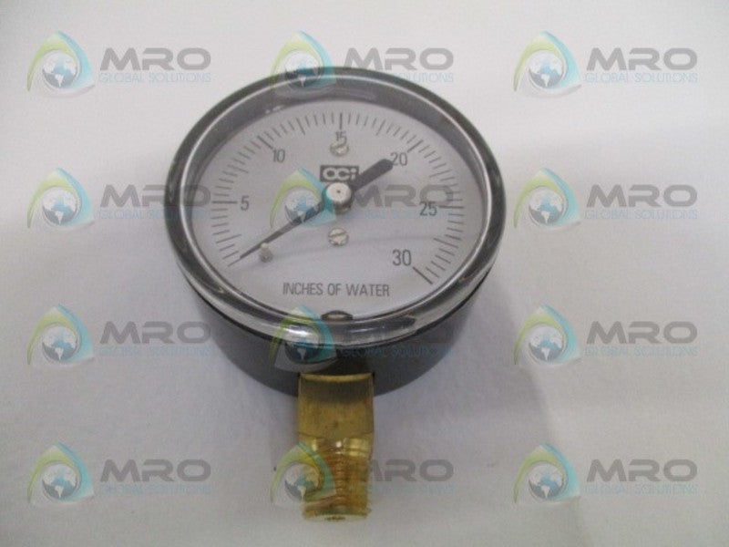OCI INSTRUMENTS C034L30W PRESSURE GAUGE 0-30" WC NSMP