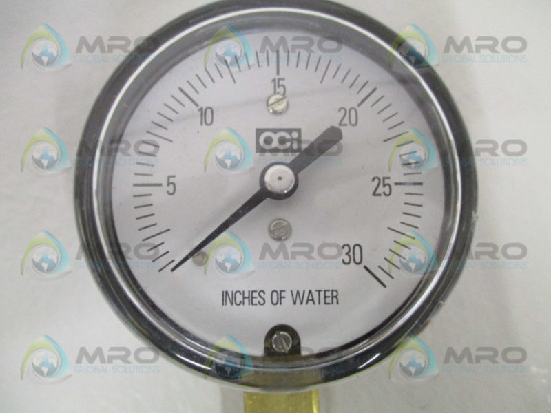 OCI INSTRUMENTS C034L30W PRESSURE GAUGE 0-30" WC NSMP