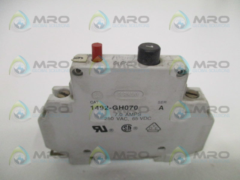 ALLEN BRADLEY 1492-GH070 SER. A CIRCUIT BREAKER 7A  UNMP