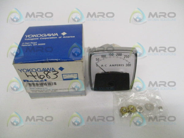 YOKOGAWA 230240LSRX PANEL METER 0-300 AC AMPS NSMP