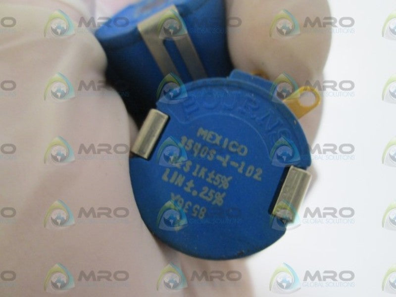 LOT OF 2 BOURNS POTENTIOMETER 3540S-1-102  UNMP