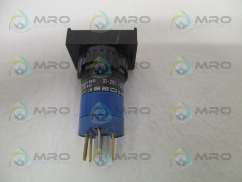 EAO 31-261-022 PUSHBUTTON LAMP INDICATOR SWITCH (AS PICTURED)  UNMP