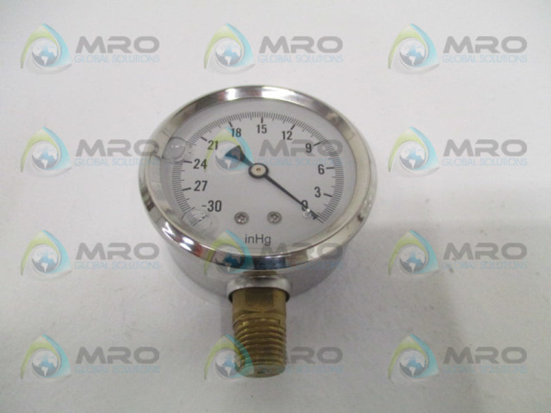 PIC S201L-254A PRESSURE GAUGE -30-0" HG NSMP