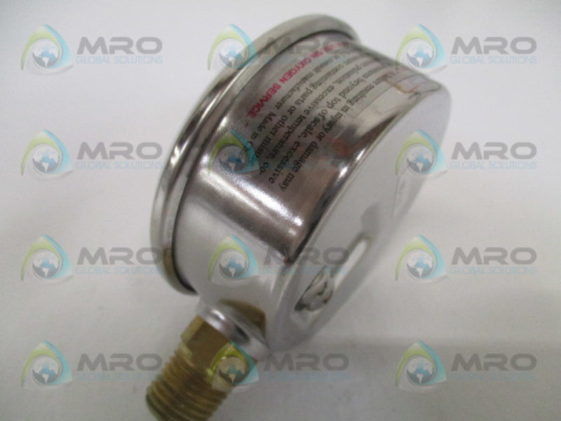 PIC S201L-254E PRESSURE GAUGE 0-100 PSI NSMP