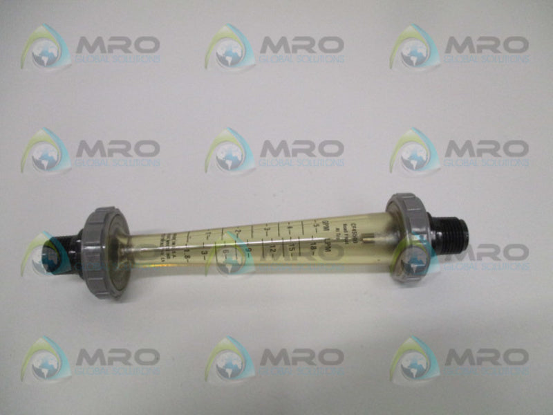 BLUE WHITE CF45500LHN-8 FLOW METER 0-5 GPM/ 1.8-18 LPM  NSMP