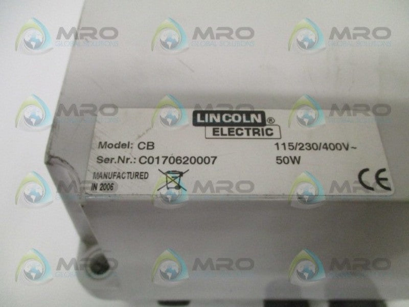LINCOLN ELECTRIC CB ENCLOSURE BOX 50W 115/230/400V UNMP
